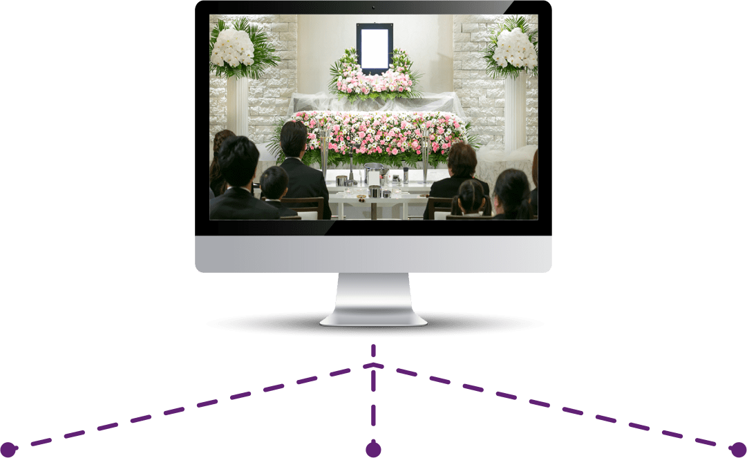 オンライン葬儀の様子